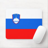 Tapis De Souris Drapeau de la Slovénie (Avec souris)