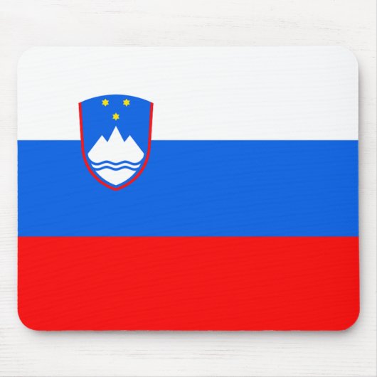Tapis De Souris Drapeau de la Slovénie (Devant)