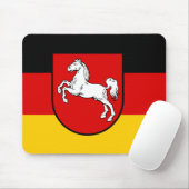 Tapis De Souris Drapeau de la souris de Basse-Saxe (Avec souris)