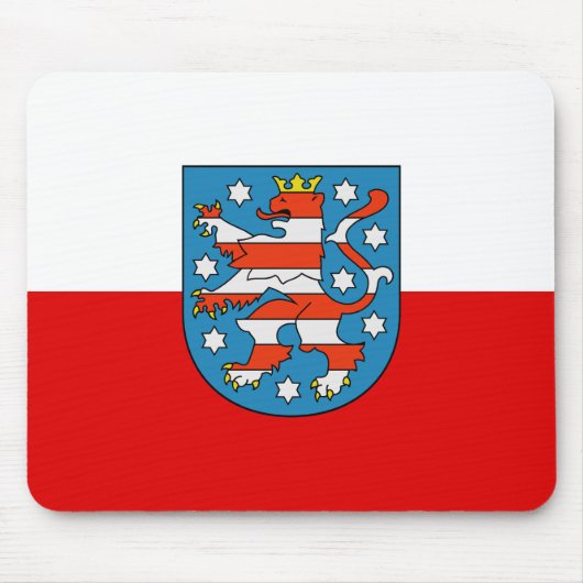 Tapis De Souris Drapeau de la souris de Thuringe (Devant)