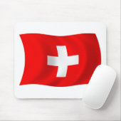 Tapis de souris Drapeau de la Suisse (Avec souris)