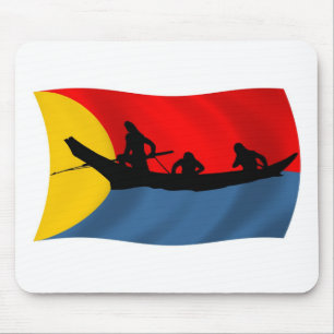Tapis De Souris Drapeau de la tribu Clatsop Mousepad