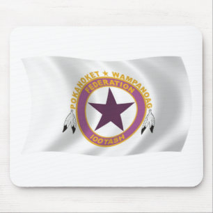Tapis De Souris Drapeau de la tribu Wampanoag Mousepad
