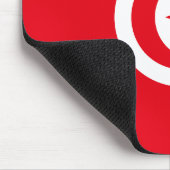 Tapis De Souris Drapeau de la Tunisie (Coin)