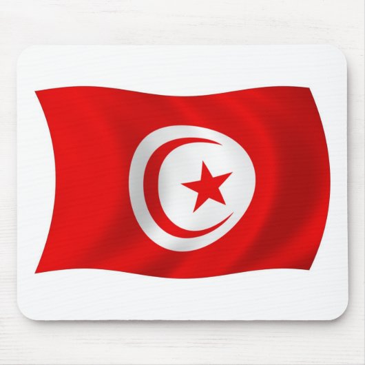 Tapis de souris Drapeau de la Tunisie (Devant)