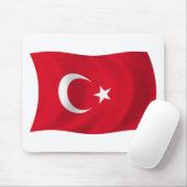 Tapis de souris Drapeau de la Turquie (Avec souris)