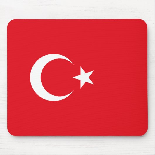 Tapis De Souris Drapeau de la Turquie (Devant)