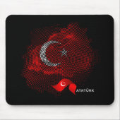 Tapis De Souris Drapeau de la Turquie (Devant)