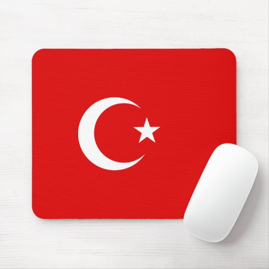 Tapis De Souris Drapeau de la Turquie (Avec souris)