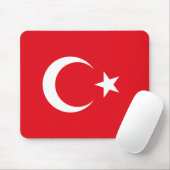 Tapis De Souris Drapeau de la Turquie Mousepad (Avec souris)