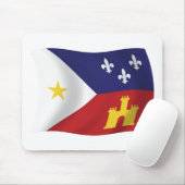 Tapis de souris Drapeau de l'Acadiana (Avec souris)