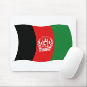 Tapis de souris Drapeau de l'Afghanistan (Avec souris)