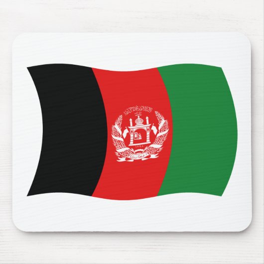 Tapis de souris Drapeau de l'Afghanistan (Devant)