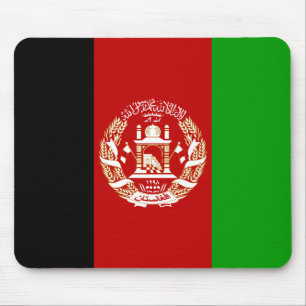 Tapis De Souris Drapeau de l'Afghanistan patriotique