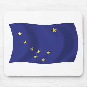 Tapis de souris Drapeau de l'Alaska