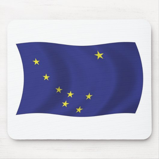 Tapis de souris Drapeau de l'Alaska (Devant)