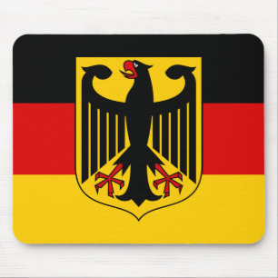 Tapis De Souris Drapeau de l'Allemagne avec la crête