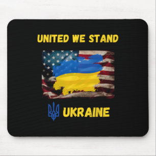 Tapis De Souris Drapeau de l'amitié américano-ukrainienne Unis nou