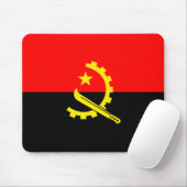 Tapis De Souris drapeau de l'angola mousepad (Avec souris)