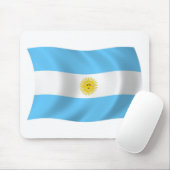 Tapis de souris Drapeau de l'Argentine (Avec souris)