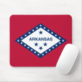 Tapis De Souris Drapeau de l'Arkansas (Avec souris)