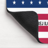 Tapis de souris Drapeau de l'atoll de Bikini patri (Coin)