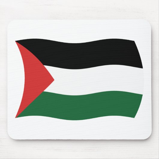 Tapis de souris Drapeau de l'Autorité palestinienn (Devant)