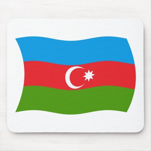 Tapis de souris Drapeau de l'Azerbaïdjan (Devant)