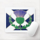 Tapis De Souris Drapeau de l'Ecosse et de chardon (Avec souris)