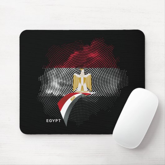 Tapis De Souris Drapeau de l'Égypte (Avec souris)