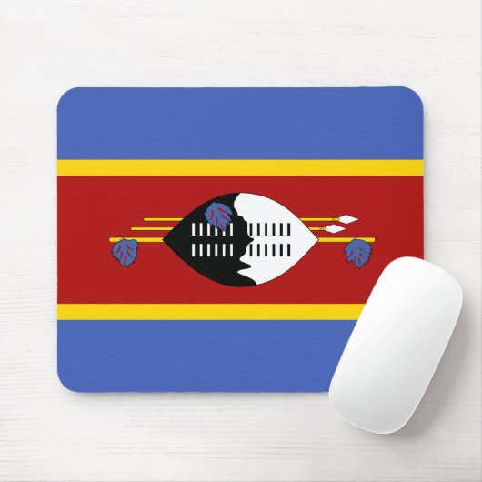 Tapis De Souris Drapeau de l'Eswatini (Avec souris)