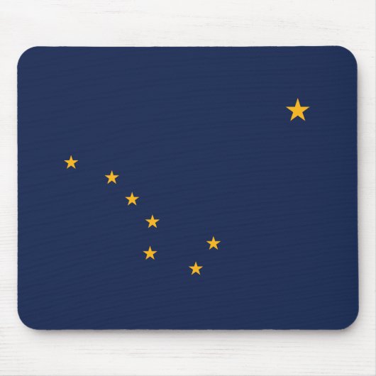 Tapis de souris Drapeau de l'État d'Alaska (Devant)