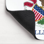 Tapis De Souris Drapeau de l'État de l'Illinois (Coin)