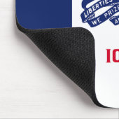 Tapis De Souris Drapeau de l'État de l'Iowa (Coin)