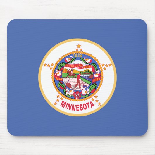 Tapis De Souris Drapeau de l'État du Minnesota (Devant)