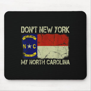 Tapis De Souris Drapeau de l'État Vintage N'New York Mon Nord Caro