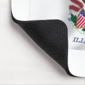 Tapis De Souris Drapeau de l'Illinois Mousepad (Coin)