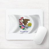 Tapis De Souris Drapeau de l'Illinois Mousepad (Avec souris)