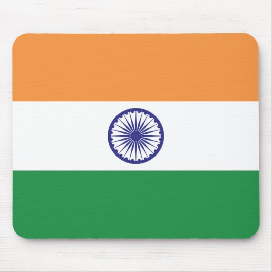 Tapis De Souris Drapeau de l'Inde (Devant)