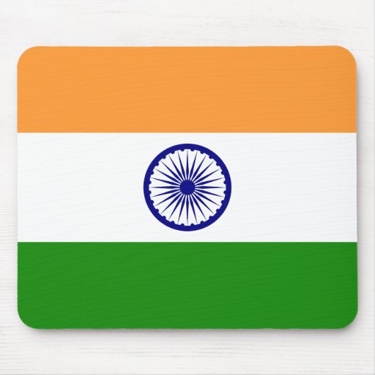 Tapis De Souris Drapeau de l'Inde (Devant)