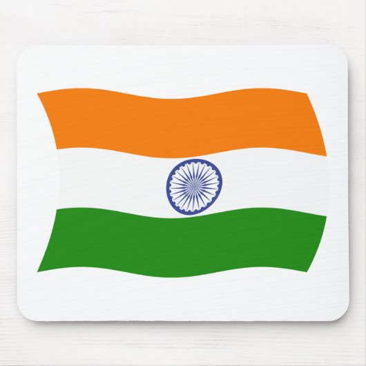 Tapis de souris Drapeau de l'Inde (Devant)