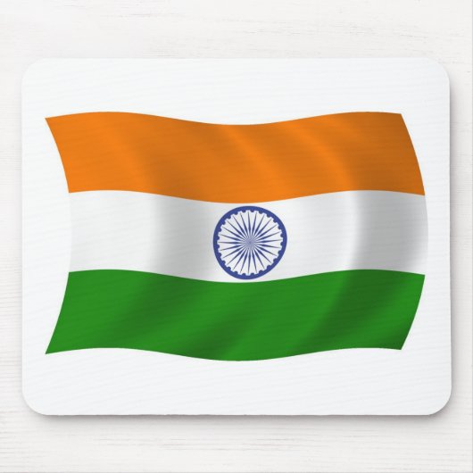 Tapis de souris Drapeau de l'Inde (Devant)