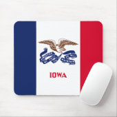 Tapis De Souris Drapeau de l'Iowa (Avec souris)