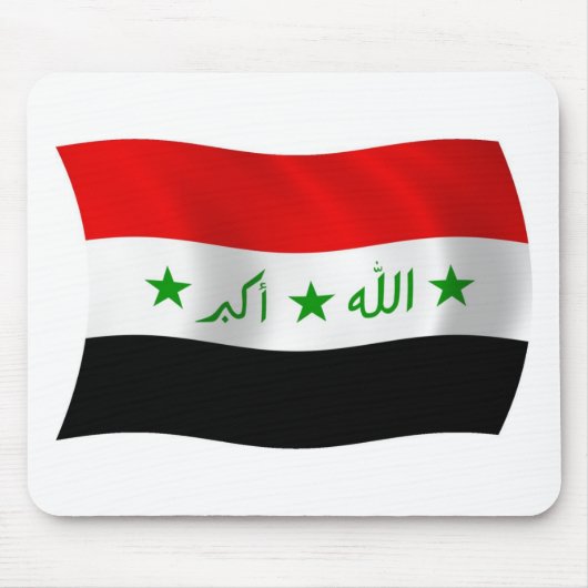 Tapis de souris Drapeau de l'Irak (Devant)