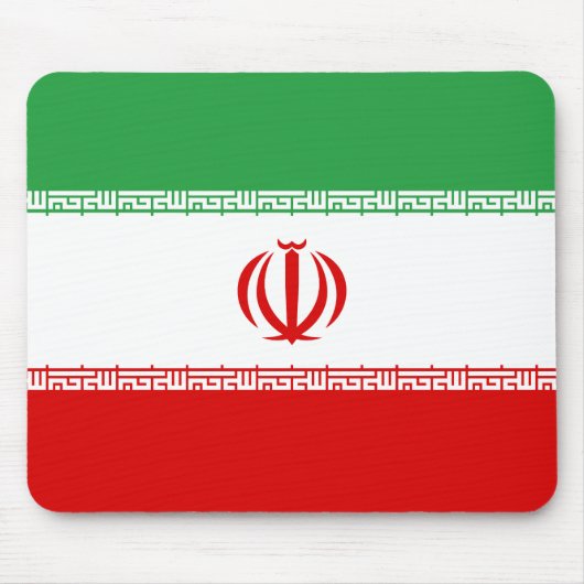 Tapis De Souris Drapeau de l'Iran patriotique (Devant)