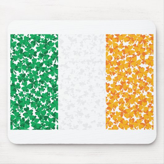 Tapis De Souris Drapeau de l'Irlande Shamrock (Devant)