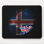 Tapis De Souris Drapeau de l'Islande (Devant)