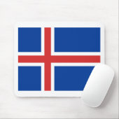 Tapis De Souris Drapeau de l'Islande (Avec souris)