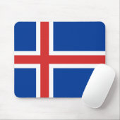 Tapis De Souris Drapeau de l'Islande (Avec souris)