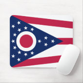 Tapis De Souris Drapeau de l'Ohio (Avec souris)